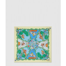 구찌 올오버 플로라 프린트 실크 까레 810870