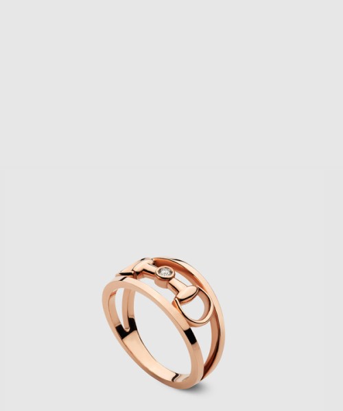 구찌 18k 호스빗 와이드 다이아몬드 반지 796191