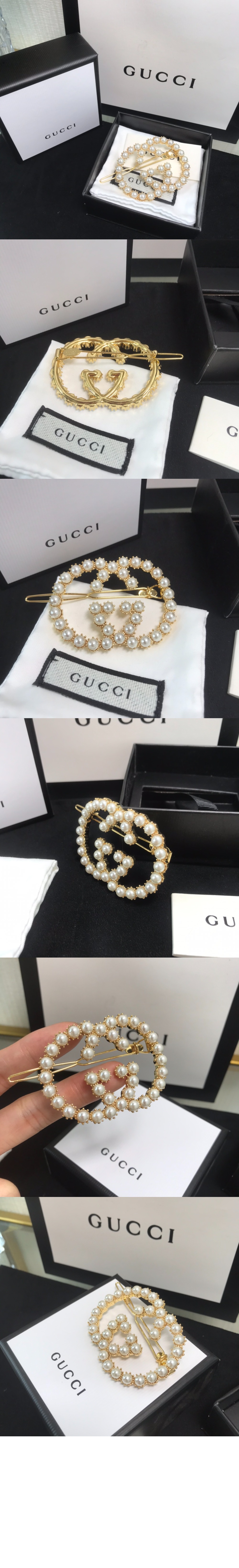 구찌 더블 G 머리핀 645607