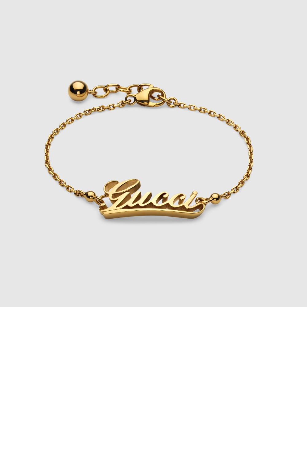 구찌 스크립트 체인 팔찌 798504