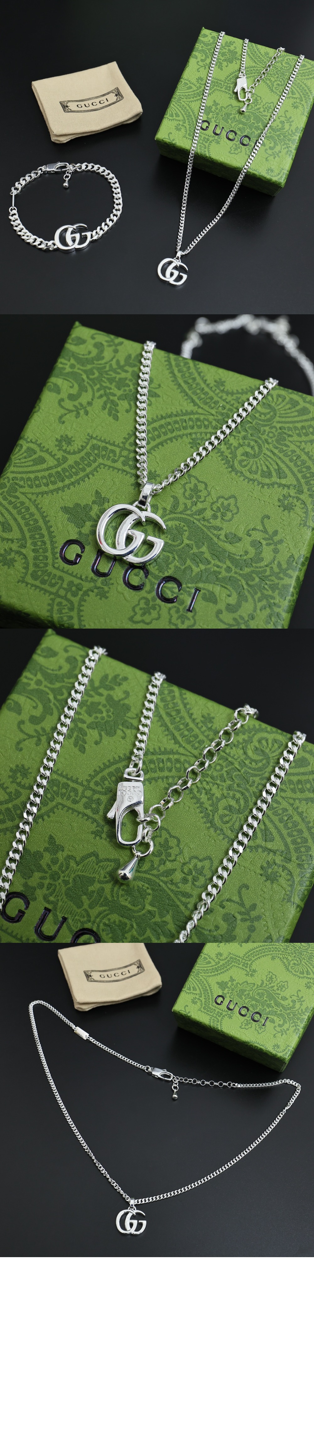 구찌 GG 마몽 펜던트 목걸이 814914