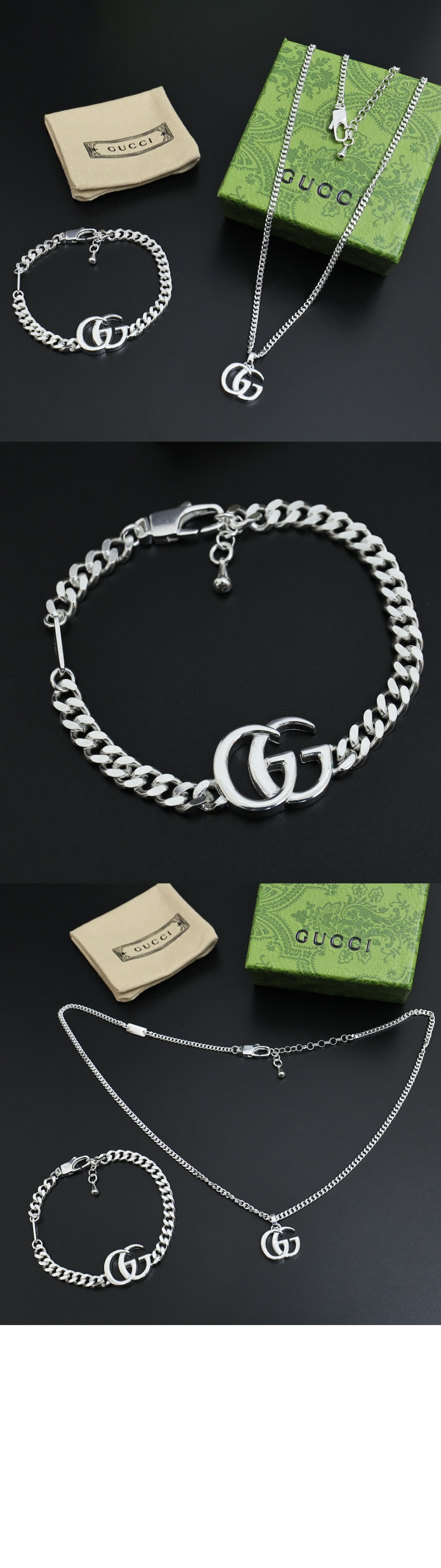 구찌 GG 마몽 자개 팔찌 814917