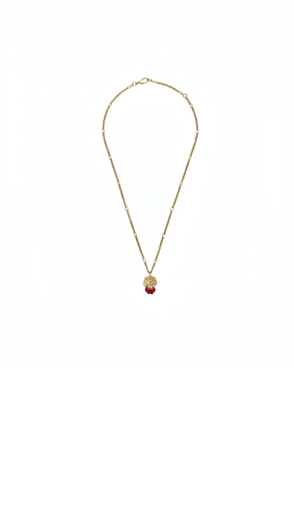 구찌 그린 크리스털 펜던트 목걸이 677366