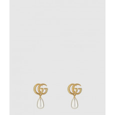 구찌 GG 마몽 펄 드롭 귀걸이 815307