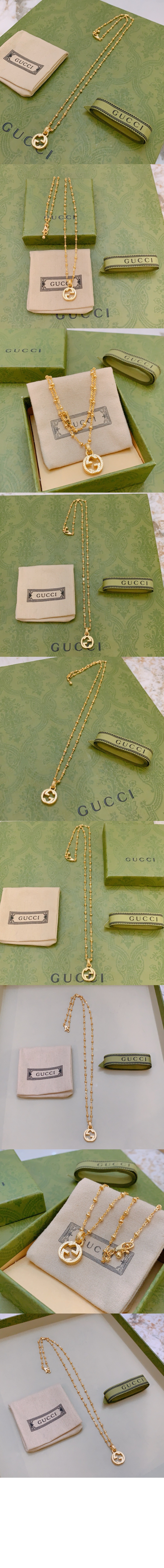 구찌 인터로킹 목걸이 603619