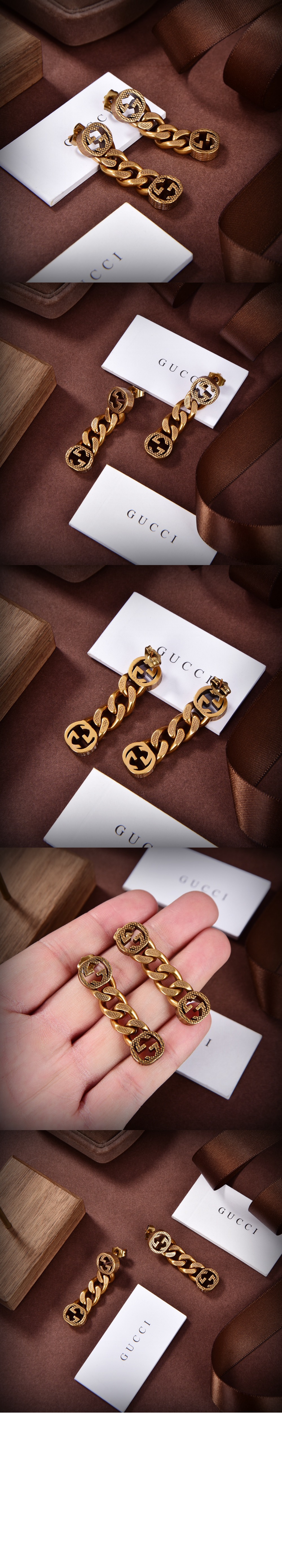 구찌 인터로킹 귀걸이 702524