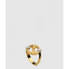 구찌 진주가 달린 블론디 컷아웃 반지 797405