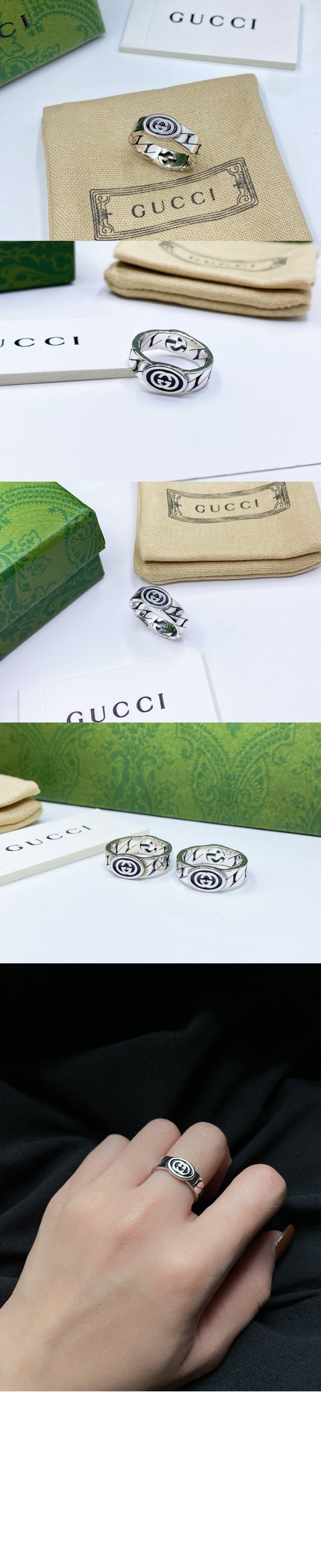 구찌 인터로킹 G 반지 678656