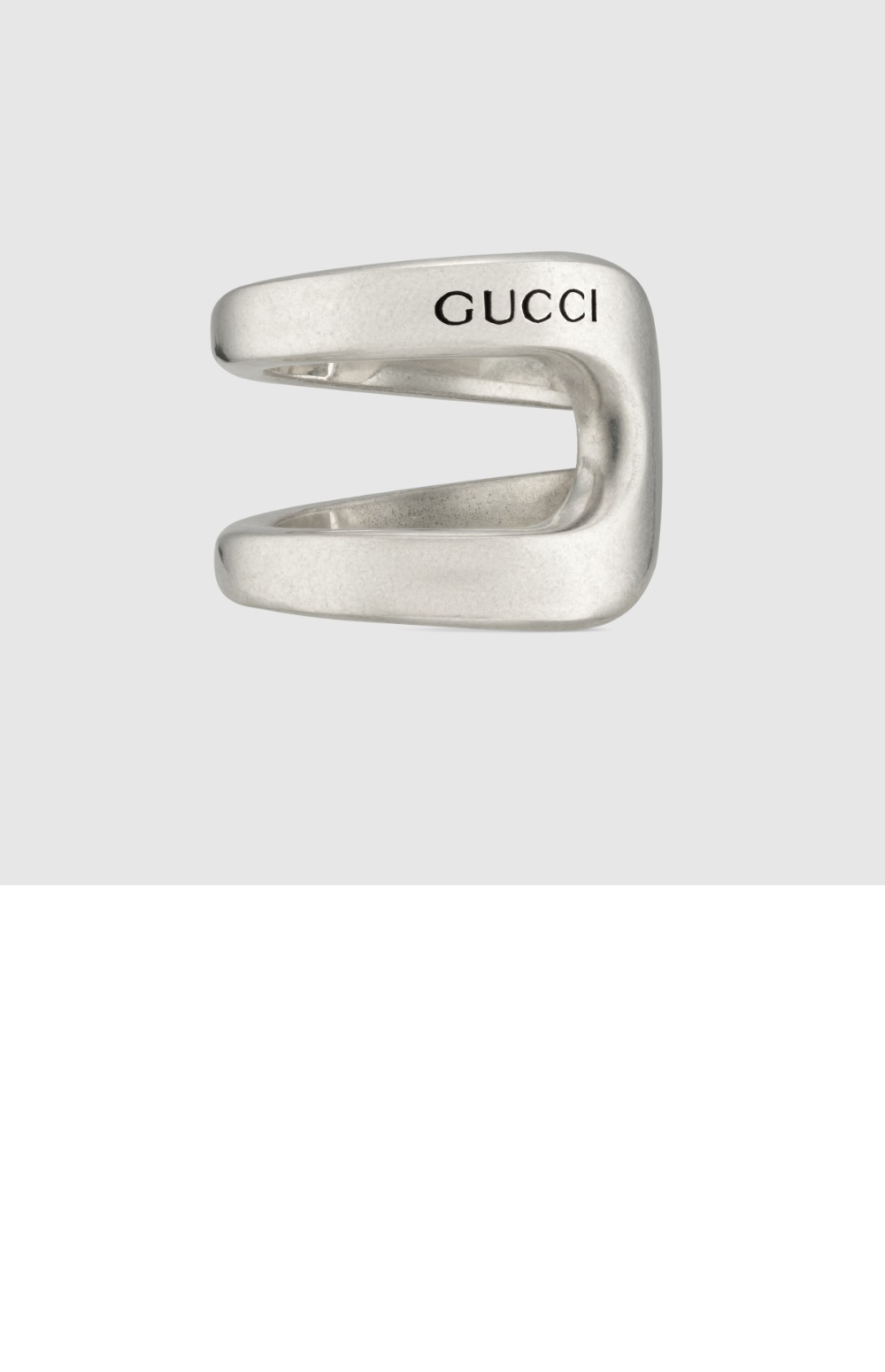 구찌 디테일이 있는 반지 등자 반지 759707