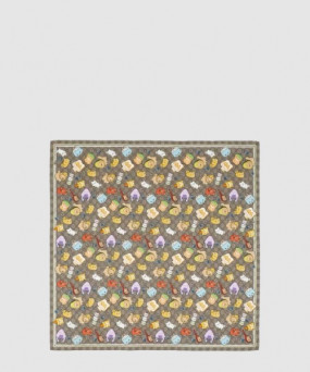 구찌 GG Animal Print Silk 736255