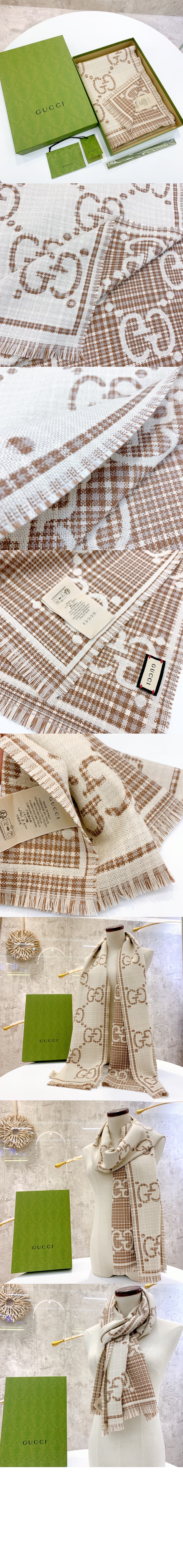 구찌 GG 울 자카드 스카프 774419