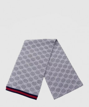 구찌 GG 자카드 패턴 니트 스카프 325806