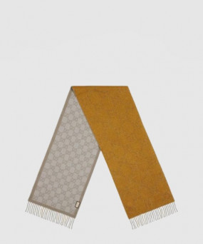 구찌 GG 자카드 패턴 니트 스카프 727724