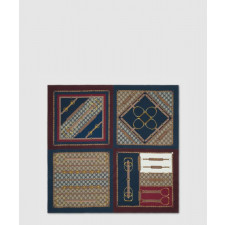 구찌 헤리티지 프린트 실크 스카프 786222