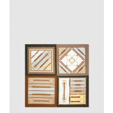 구찌 헤리티지 프린트 실크 스카프 786222