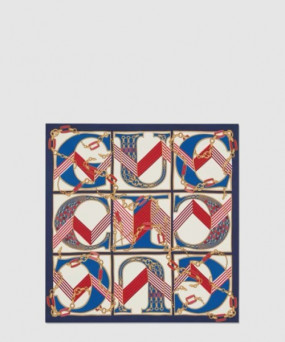 구찌 플로라 프린트 실크 스카 739829