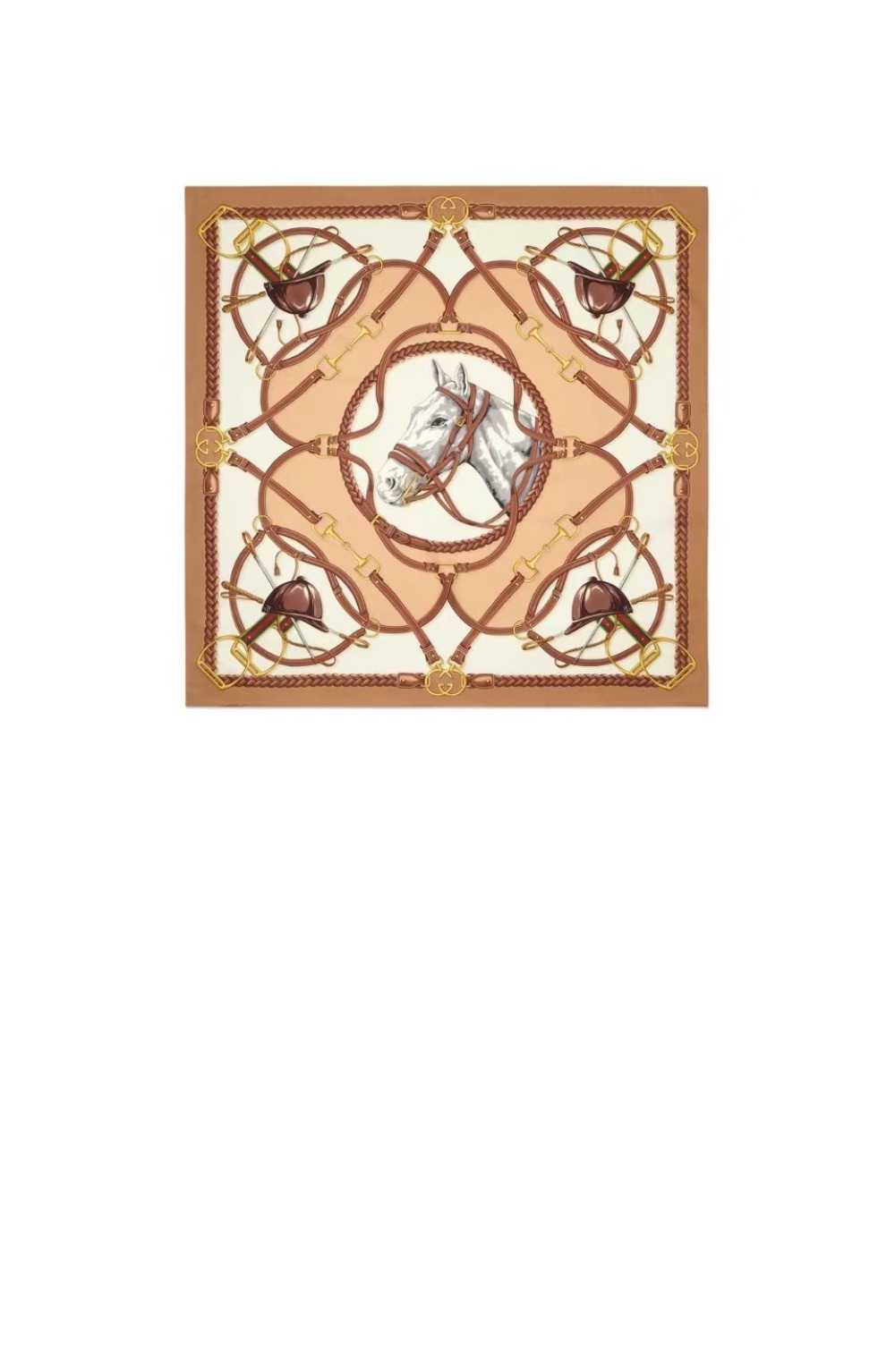 구찌 플로라 프린트 실크 스카 766327