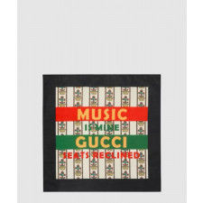 구찌 플로라 프린트 실크 스카 676964