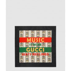 구찌 플로라 프린트 실크 스카 676964