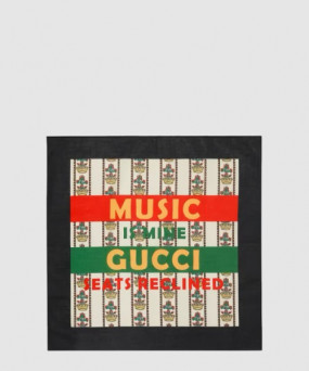 구찌 플로라 프린트 실크 스카 676964