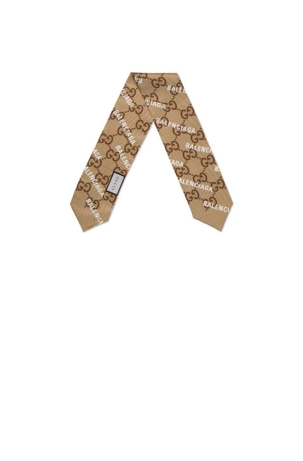 구찌 플로라 프린트 실크 넥 보우 676777