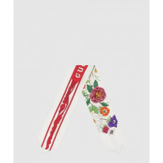 구찌 플로라 프린트 실크 넥 보우 699497