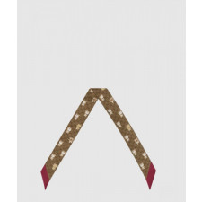 구찌 플로라 프린트 실크 넥 보우 654666