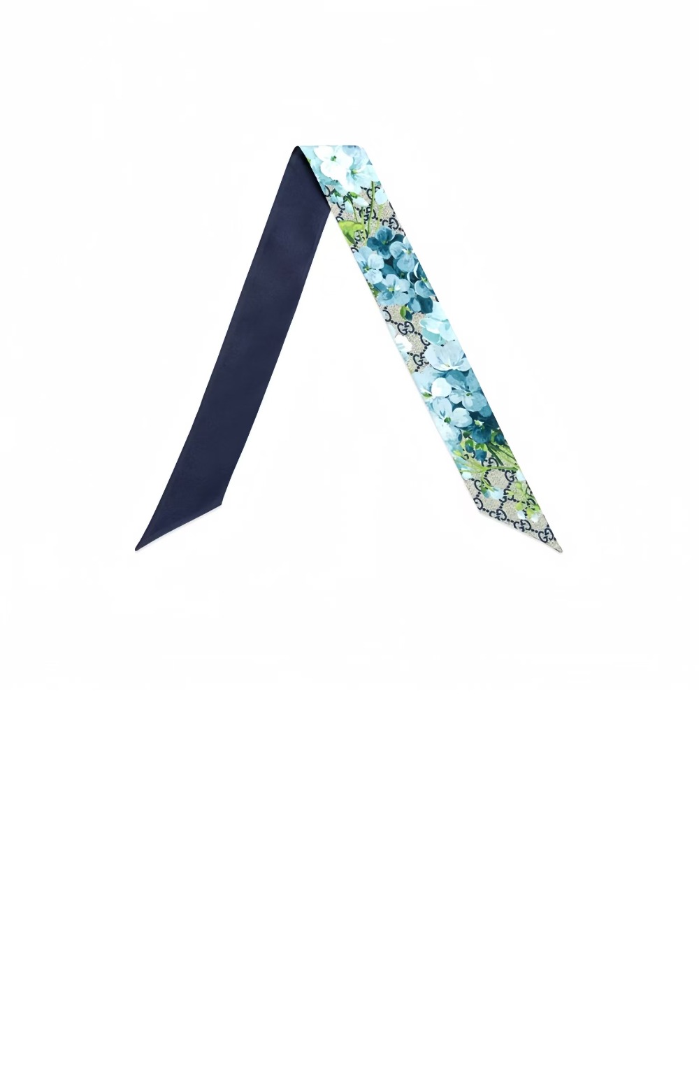 구찌 플로라 프린트 실크 넥 보우 432849