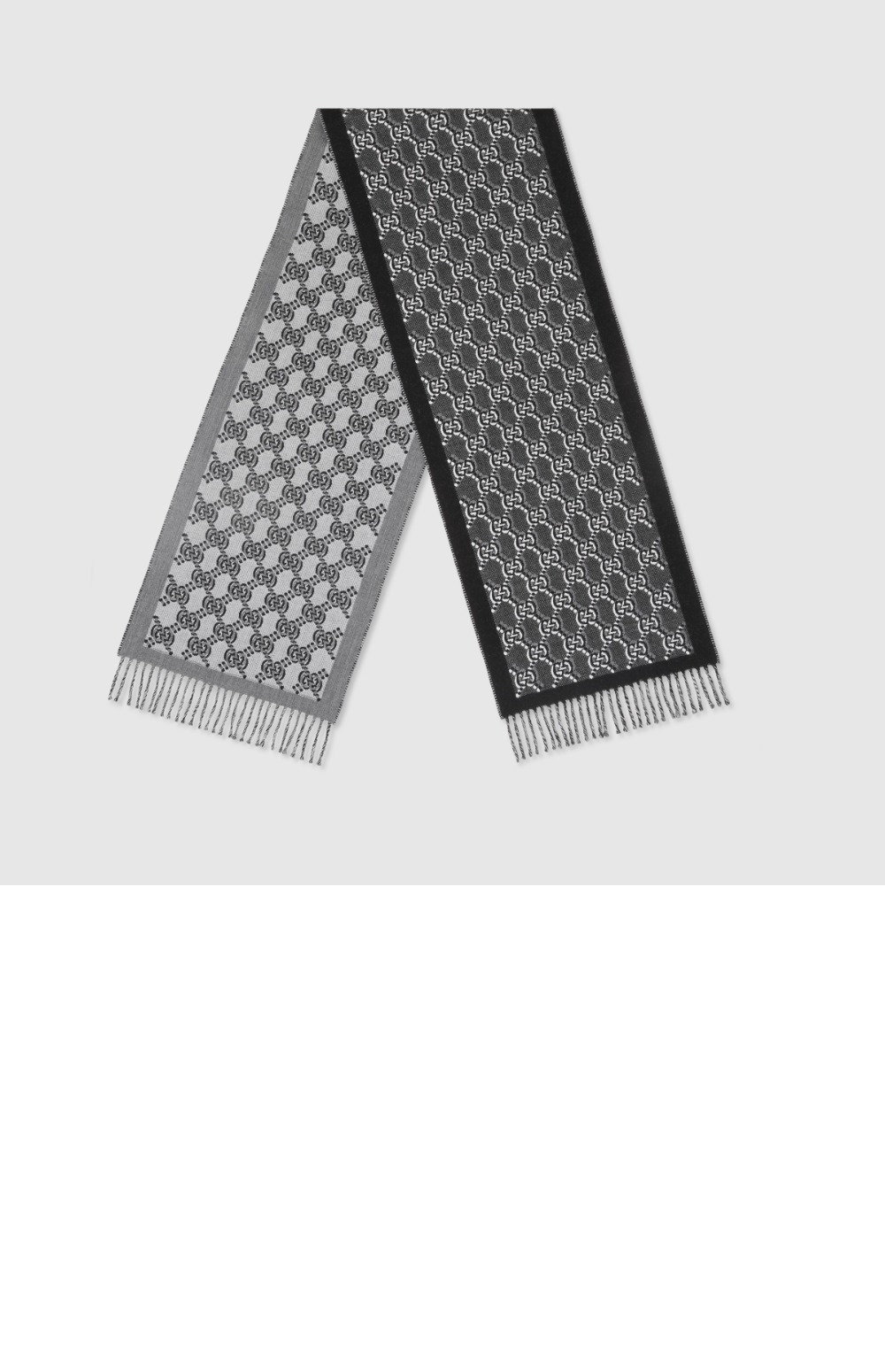 구찌 GG 섀도우 울 자카드 스카프 795276