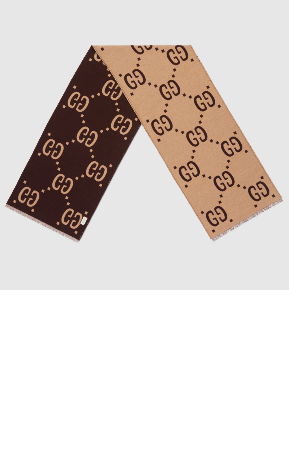 구찌 GG 자카드 울 실크 스카프 495592