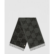구찌 태슬 디테일의 GG 자카드 니트 스카프 674275