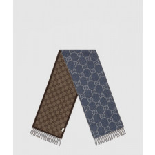 구찌 태슬 디테일의 GG 자카드 니트 스카프 676610