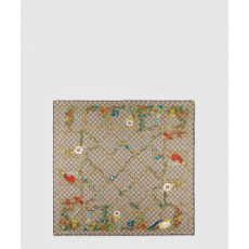 구찌 플로라 프린트 실크 까레 777066