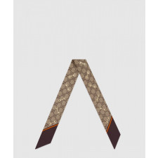 구찌 GG 프린트 홀스빗 실크 넥 보우 6637193