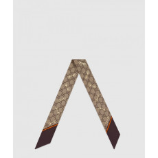 구찌 GG 프린트 홀스빗 실크 넥 보우 6637193