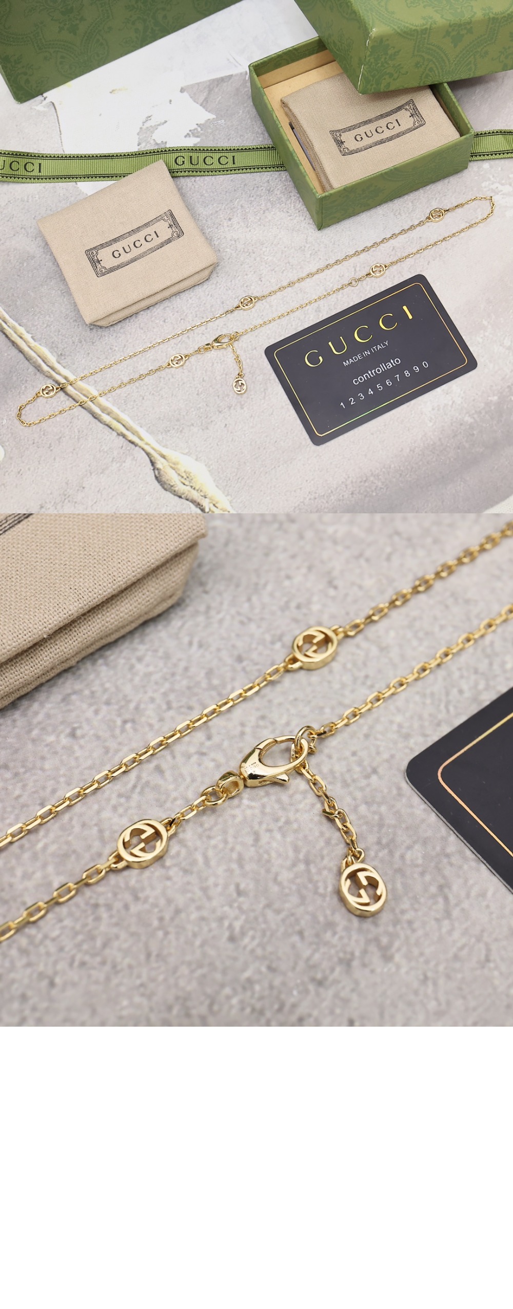 구찌 인터로킹 목걸이 629901