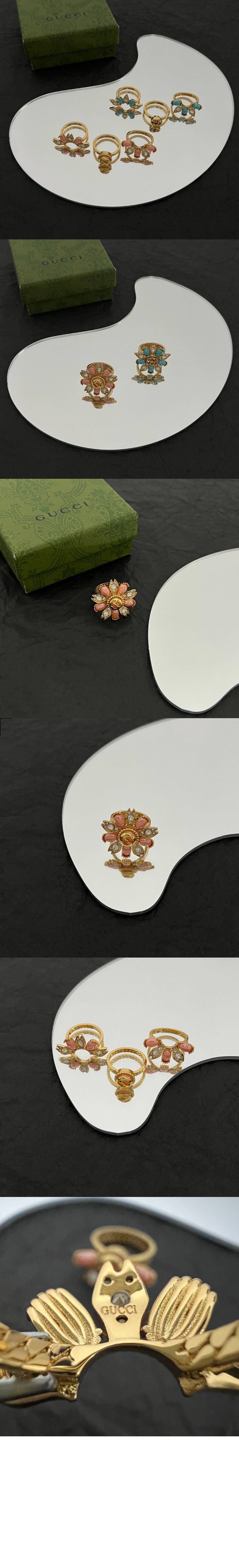 구찌 인터로킹 G 플라워 반지 링 702609