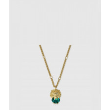 구찌 그린 크리스털 펜던트 목걸이 677366