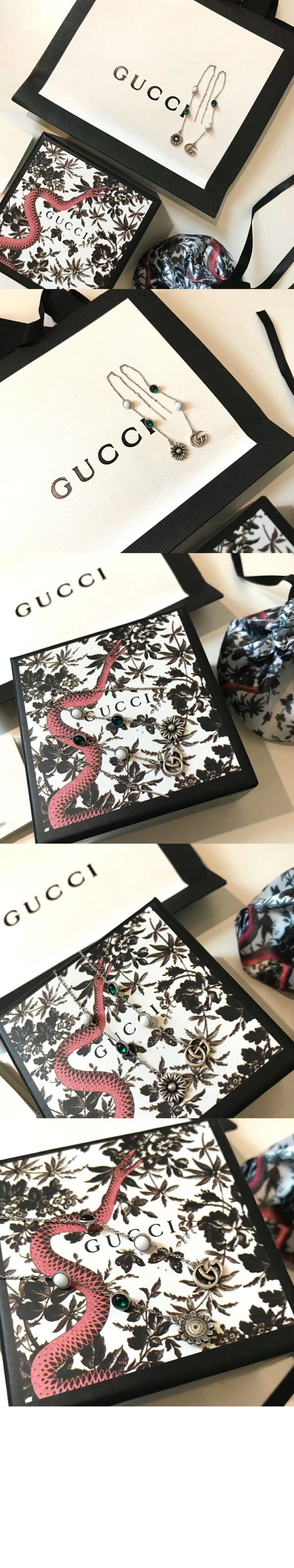 구찌 GG 마몽 플라워 귀걸이 657171