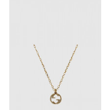 구찌 인터로킹 G 옐로우골드 목걸이 579858