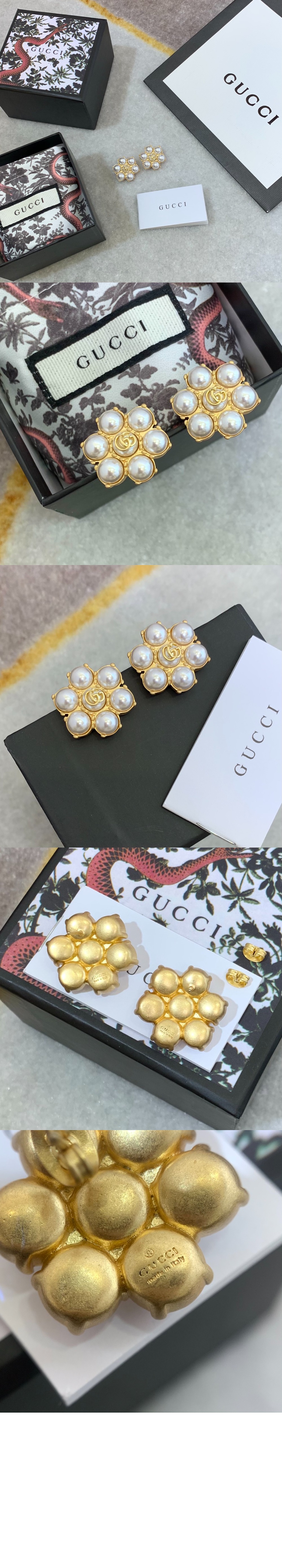 구찌 펄 GG 귀걸이 645669