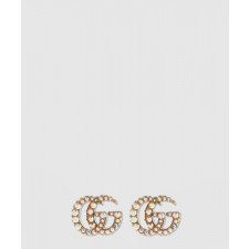 구찌 크리스탈 더블 G 귀걸이 753886