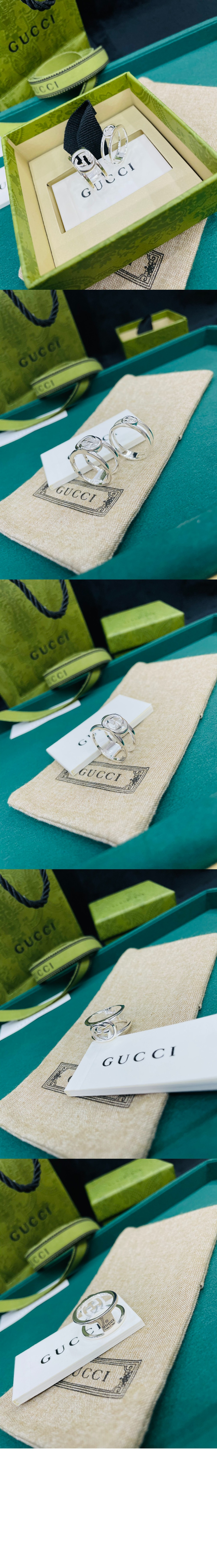 구찌 인터로킹 G 오픈 반지 295716