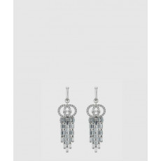 구찌 인터로킹 G 크리스털 후프 귀걸이 680275