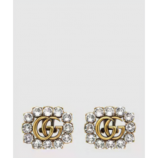 구찌 크리스탈 더블 G 귀걸이 645684