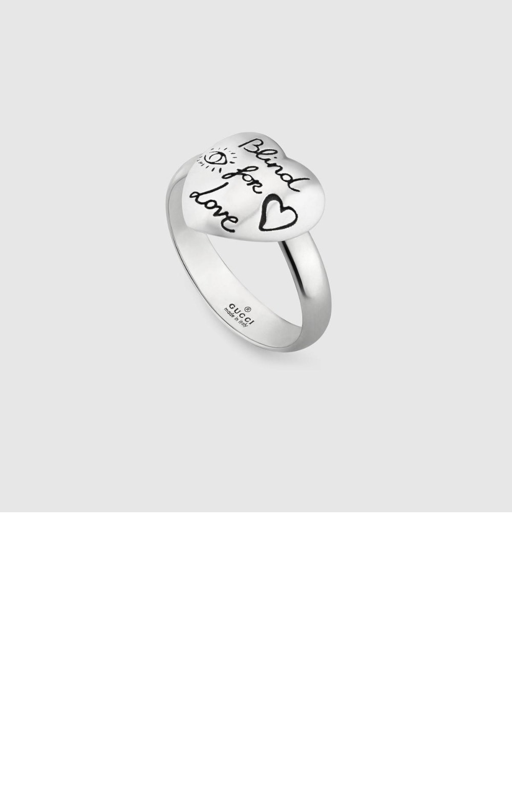 구찌 사랑에 눈이 멀다 실버 반지 499937