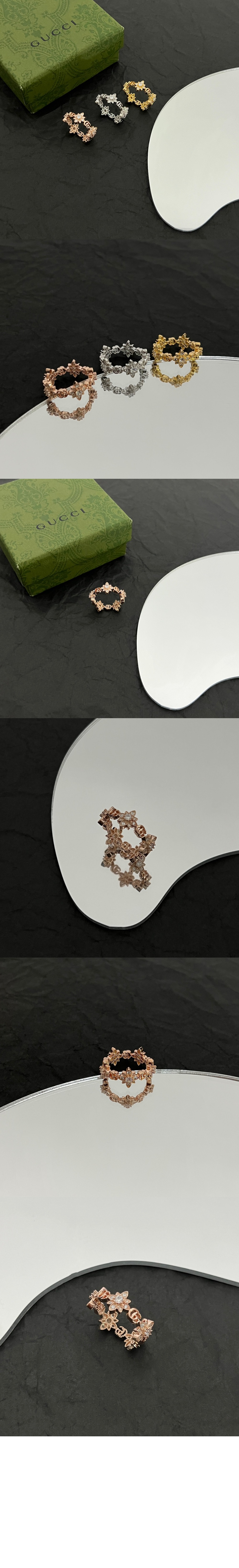 구찌 플로라 18K 다이아몬드 반지 702391