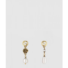 구찌 인터로킹 G 플라워 펄 귀걸이 661127