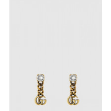 구찌 크리스털 더블 G 귀걸이 645683