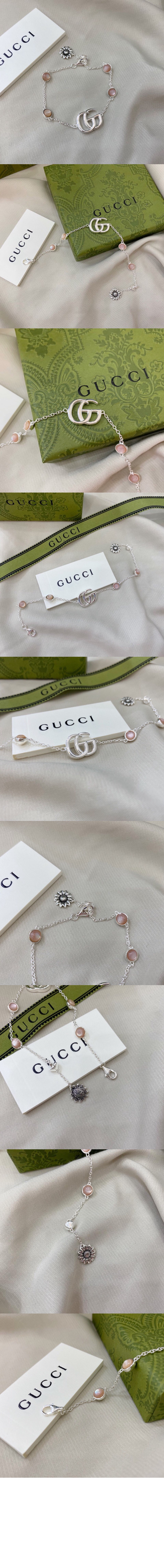 구찌 더블 G 자개 팔찌 527393